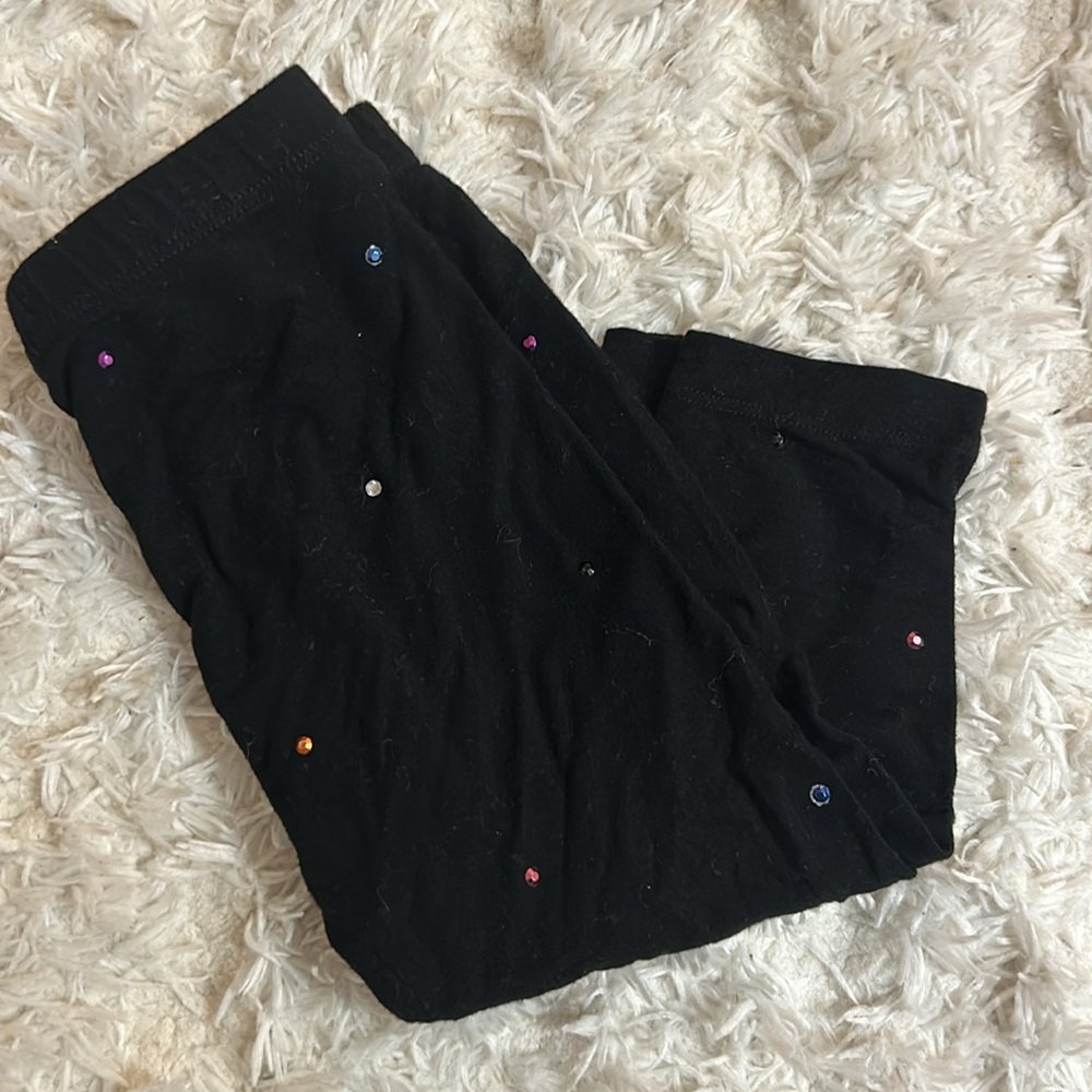 Flowers By Zoe/FBZ 18 Month Black with Rainbow Rhinestone Set - Picture 4 of 4